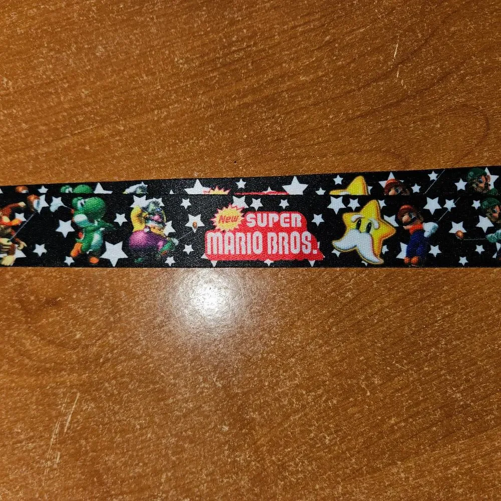 Super Mario Bros Lanyard The Whole Squad Under the Stars